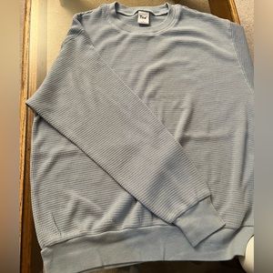 Aritzia light blue TNA waffle long sleeve